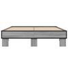 vidaXL Bed Frame without Mattress Grey Sonoma 135x190 cm Double