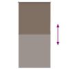 vidaXL Roller Blind Blackout Coffee 65x130 cm Fabric Width 60.7 cm Polyester