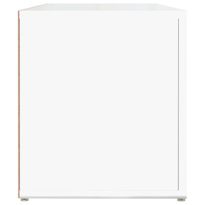 vidaXL TV Cabinet High Gloss White 100x31.5x35 cm Engineered Wood