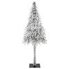 vidaXL Christmas Tree with 150 LEDs White 150 cm PE and Steel