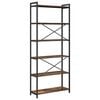 vidaXL Bookshelf Smoked Oak 80 x 30 x 190 cm Engineered Wood