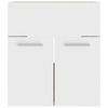 vidaXL Sink Cabinet with Built-in Basin White and Sonoma Oak Engineered Wood