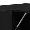 vidaXL Hallway Cabinet Black Oak 97.5 x 37 x 99 cm Engineered Wood