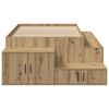 vidaXL Storage Bed Frame Artisan Oak 90 cm Engineered Wood