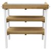AXI Potting Table with 2 Storage Shelves Brown and White