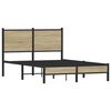 vidaXL Metal Bed Frame without Mattress Sonoma Oak 120x190 cm Small Double