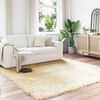 vidaXL Faux Sheepskin Rug Tafalla Cream 240 x 240 cm Polyester