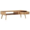 vidaXL Coffee Table 110x50x35 cm Solid Acacia Wood