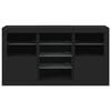 vidaXL Sideboard with LED Lights Black 123x37x67 cm