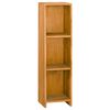 vidaXL Bookshelf 30x30x110 cm Solid Teak Wood