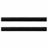 vidaXL Screw-on Door Brush Seals 2 pcs Black 100 cm Aluminium Alloy