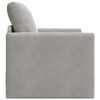 vidaXL Folding Sofa Bed Light Grey 74 x 77 x 81 cm Velvet