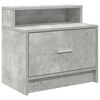 vidaXL Bedside Cabinets with Drawer 2 pcs Concrete Grey 51x31x47 cm