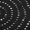 LABEL51 Carpet Knitted Cotton Round 150 cm Black