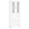 vidaXL Highboard White 69,5x34x180 cm Engineered Wood