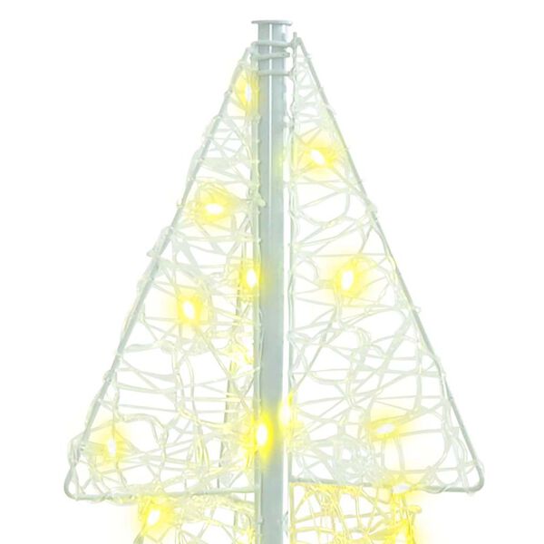 vidaXL Christmas Tree with 100 LEDs Warm White 120 cm Acrylic