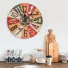 vidaXL Wall Clock Multicolour 30 cm MDF