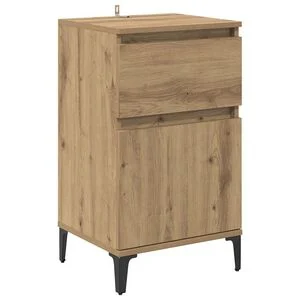 vidaXL Bedside Cabinet Artisan Oak 40 x 35 x 70 cm Engineered Wood