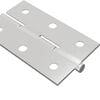vidaXL Hinge Plain 12 pcs Silver 58 x 35 x 1 mm Steel
