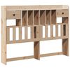 vidaXL Bookcase Bed without Mattress 140x190cm Solid Wood Pine