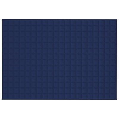 vidaXL Weighted Blanket Blue 135x200 cm Single 10 kg Fabric