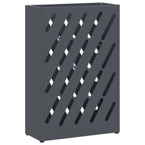 vidaXL Rain Umbrella Stand Anthracite 28 x 12 x 41 cm Steel
