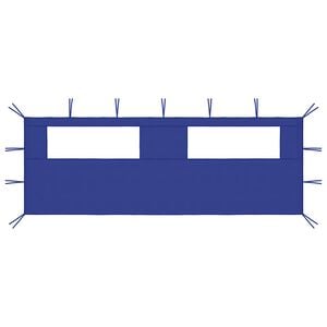 vidaXL Gazebo Sidewall with Windows 6x2 m Blue