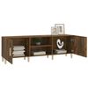 vidaXL TV Cabinet Smoked Oak 150x30x50 cm Engineered Wood