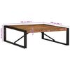 vidaXL Coffee Table Multicolour 100x100x35 cm Solid Wood Reclaimed