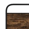 vidaXL Metal Bed Frame without Mattress Smoked Oak 193x203 cm