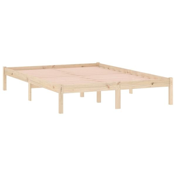 vidaXL Bed Frame without Mattress 137x190 cm Solid Wood Pine Full
