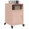 vidaXL Bedside Cabinets 2 pcs Pink 36x39x59 cm Steel