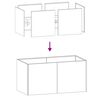 vidaXL Planter 80x40x40 cm Galvanised Steel