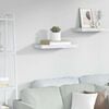 vidaXL Wall Shelf White Marble 50 x 23 x 4 cm Engineered Wood