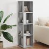 vidaXL Corner Cabinet Grey Sonoma 33x33x132 cm Engineered Wood