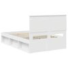 vidaXL Bed Frame with Headboard White 120 x 200 cm Solid Pine Wood