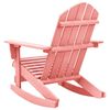 vidaXL Garden Adirondack Rocking Chair Solid Fir Wood Pink