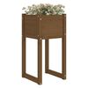 vidaXL Planters 2 pcs Honey Brown 40x40x81 cm Solid Wood Pine