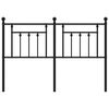 vidaXL Metal Headboard Black 135 cm