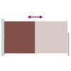 vidaXL Patio Retractable Side Awning 170x300 cm Brown