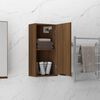 vidaXL Wall-mounted Bathroom Cabinet Brown Oak 32x20x67 cm
