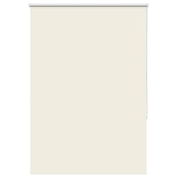 vidaXL Roller Blind Blackout Off White 110x130 cm Fabric Width 105.7 cm Polyester