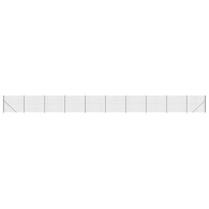 vidaXL Wire Mesh Fence with Flange Anthracite 1,4x25 m