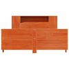 vidaXL Bed Frame without Mattress Wax Brown 120x200 cm Solid Wood Pine