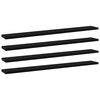 vidaXL Bookshelf Boards 4 pcs Black 80x10x1,5 cm Engineered Wood