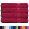 vidaXL Sauna Towels "FROGN" 4 pcs Bordeaux 80x200 cm 360 gsm