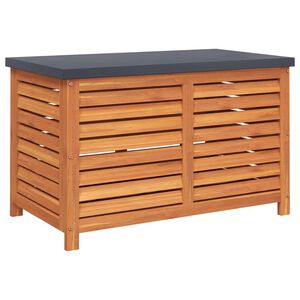 vidaXL Garden Storage Box 60x50x55 cm Solid Wood Eucalyptus