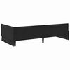 vidaXL Corner Bed Frame with Headboard Black 90 cm x 200 cm Velvet