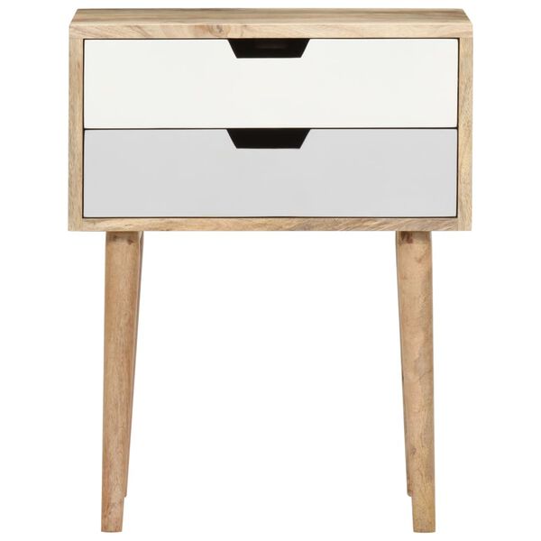 vidaXL Bedside Cabinet 47x35x59 cm Solid Mango Wood