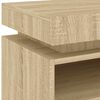 vidaXL Bedside Cabinets with LED Lights 2 pcs Sonoma Oak 40x39x48.5 cm